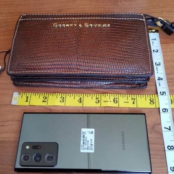 🔥🔥DOONEY & BOURKE Gingy Embossed Chestnut Brown Leather Crossbody Bag - Picture 11 of 12